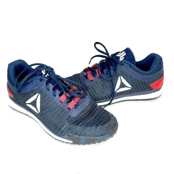 Reebok JJ II Watt Trainers Navy Blue and Red  Men\'s Size 7